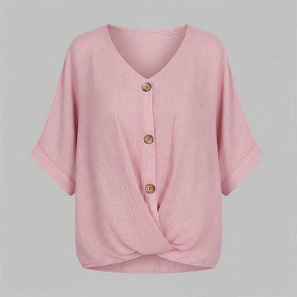 Elegant V-Neck Blouse | Women's Long Sleeve Top