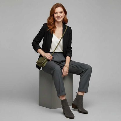 High Waist Women's Suit Trousers | Office Wear