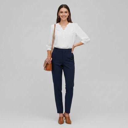 Silk Patchwork Blouse | Women's Versatile Summer Top