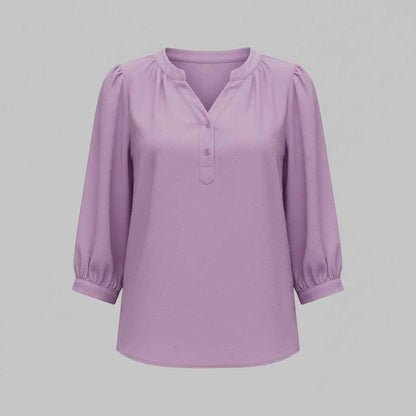 Silk Patchwork Blouse | Women's Versatile Summer Top